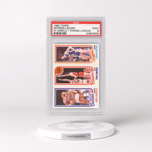 1980 Topps #87 Scoring Leader - W.Unseld,T.Owens,J.Roche (PSA 9 MINT)
