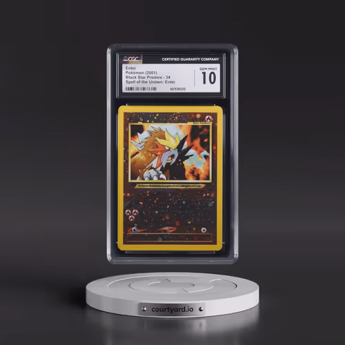 1999 Black Star Promos #34 Entei - Reverse Holo Spell of the Unown: Entei () (CGC 10 GEM MINT)