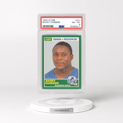 1989 Score #257 Barry Sanders (PSA 8 NM-MT)