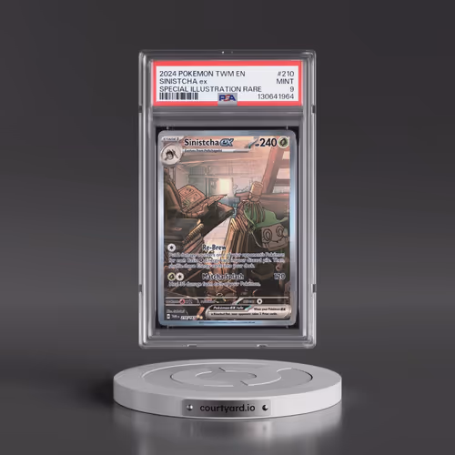 2024 Pokémon Twm EN-Twilight Masquerade #210 Sinistcha EX - Holo Special Illustration Rare (PSA 9 MI