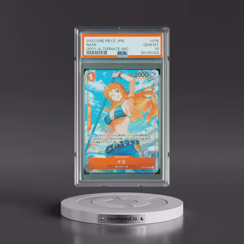 2022 One Piece Japanese Romance Dawn #016 Nami - Alternate Art (PSA 10 GEM MINT)