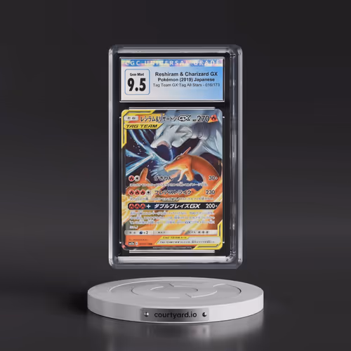 2019 Tag Team GX: Tag All Stars #016/173 Reshiram & Charizard GX - Holo (CGC 10 GEM MINT)