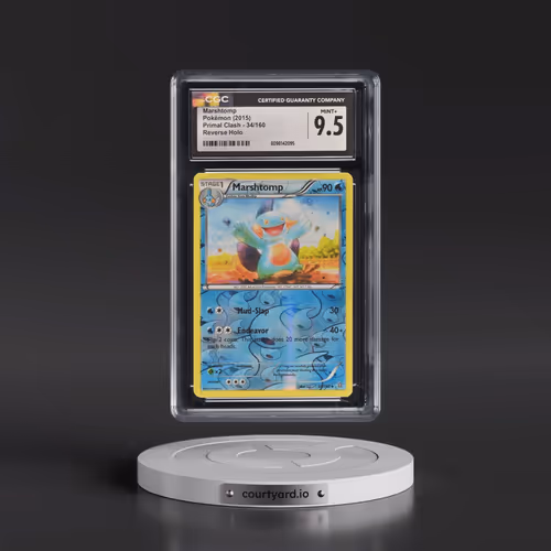 2015 Primal Clash #34/160 Marshtomp - Reverse Holo (CGC 9.5 MINT+)