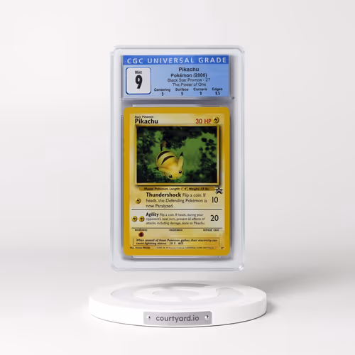 1999 Black Star Promos #27 Pikachu - The Power of One (CGC 9 MINT)