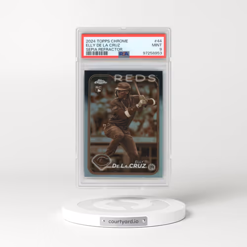 2024 Topps Chrome #44 Elly de La Cruz - Sepia Refractor (PSA 9 MINT)