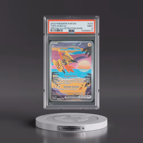 2023 Pokémon Par EN-Paradox Rift #247 Tapu Koko EX - Holo Special Illustration Rare (PSA 9 MINT)