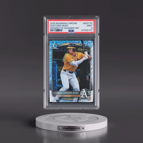2025 Bowman Chrome Prospects #BCP170 Shotaro Morii - Shimmer Refractor (PSA 9 MINT)