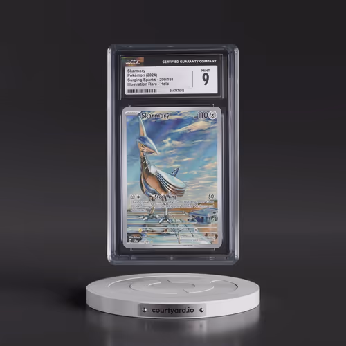 2024 Pokémon Ssp EN-Surging Sparks #209 Skarmory - Illustration Rare (CGC 9 MINT)