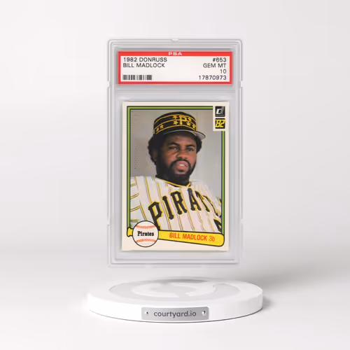 1982 Donruss #653 Bill Madlock (PSA 10 GEM MINT)