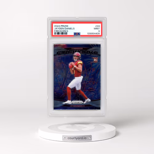 2024 Panini Prizm Fireworks #24 Jayden Daniels (PSA 9 MINT)