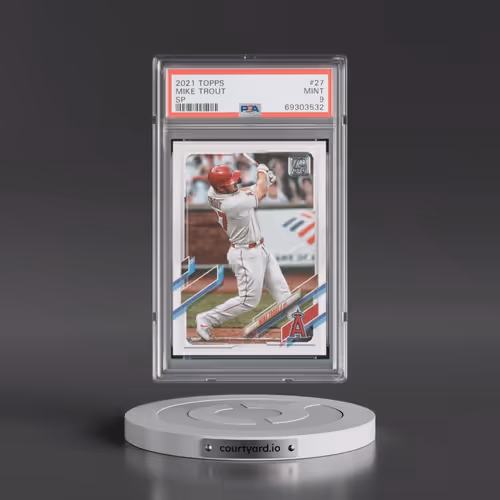 2021 Topps #27 Mike Trout - SP (PSA 9 MINT)