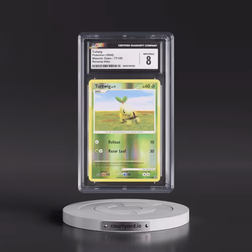 2008 Majestic Dawn #77/100 Turtwig - Reverse Holo (CGC 8 NM-MT)