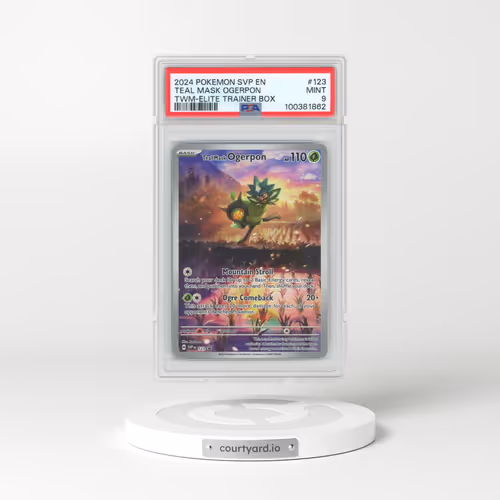 2024 Pokémon Svp EN-SV Black Star Promo #123 Teal Mask Ogerpon - Twilight Masquerade Elite Trainer Box (PSA 9 MINT)