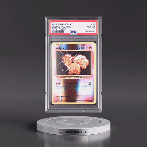 2016 Pokémon XY Evolutions #14 Vulpix - Reverse Foil (PSA 8 NM-MT)