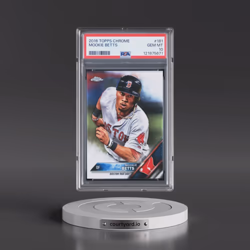 2016 Topps Chrome #161 Mookie Betts (PSA 10 GEM MINT)