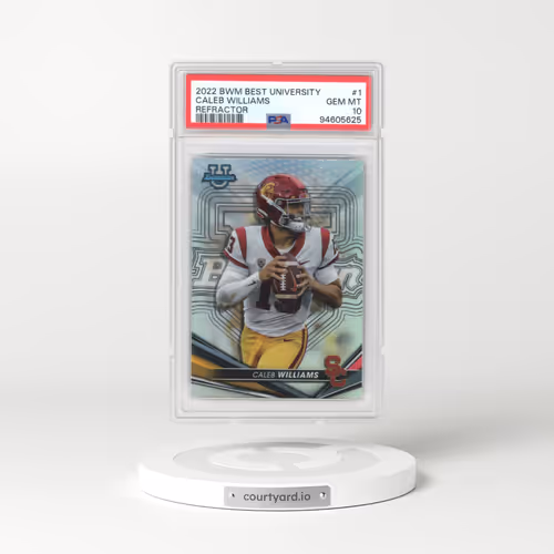 2022 Bowman's Best University #1 Caleb Williams - Refractor (PSA 10 GEM MINT)