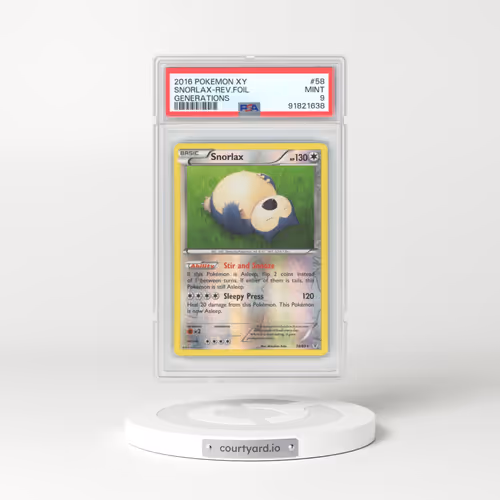2016 Generations #58 Snorlax - Holo (PSA 9 MINT)