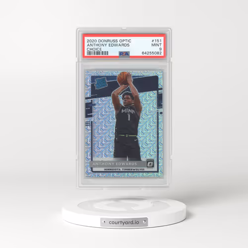 2020 Panini Donruss Optic #151 Anthony Edwards - Choice (PSA 9 MINT)