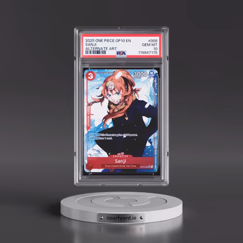 2025 One Piece OP10-Royal Blood #005 Sanji - Alternate Art (PSA 10 GEM MINT)