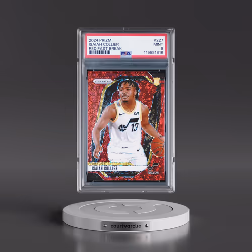2024 Panini Prizm #227 Isaiah Collier - Red Fast Break (PSA 9 MINT)