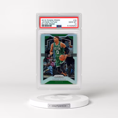 2019 Panini Prizm #39 Jayson Tatum - Silver Prizm (PSA 10 GEM MINT)