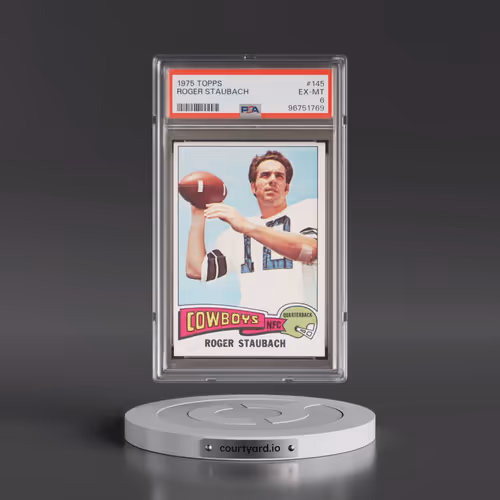 1975 Topps #145 Roger Staubach (PSA 6 EX-MT)