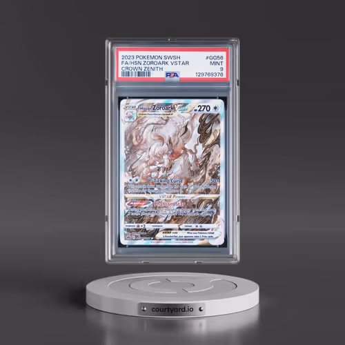 2023 Pokémon Sword and Shield Crown Zenith #GG56 Hisuian Zoroark Vstar - Full Art (PSA 9 MINT)