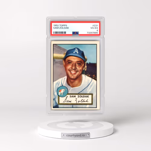 1952 Topps #231 Sam Zoldak (PSA 4 VG-EX)