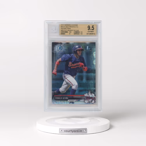 2017 Bowman Mega Box Chrome Prospects #BCP127 Ronald Acuna (BGS 9.5 GEM MINT)