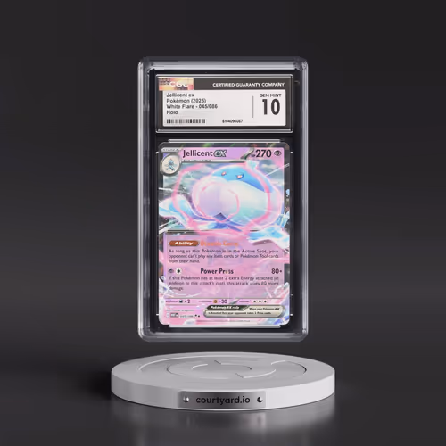 2025 White Flare - WHT EN #045/086 Jellicent ex - Holo (CGC 10 GEM MINT)