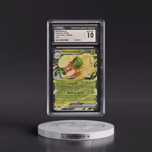 2025 Pokémon Wht EN-White Flare #005 Whimsicott EX - Holo (CGC 10 GEM MINT)