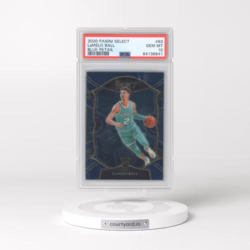 2020 Panini Select #63 LaMelo Ball - Blue Retail (PSA 10 GEM MINT)