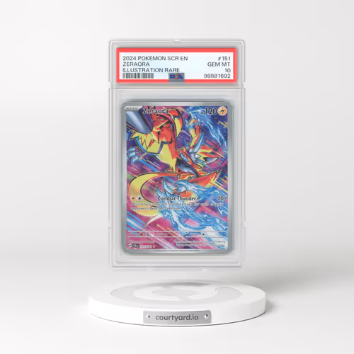 2024 Pokémon Scr EN-Stellar Crown #151 Zeraora - Illustration Rare (PSA 10 GEM MINT)