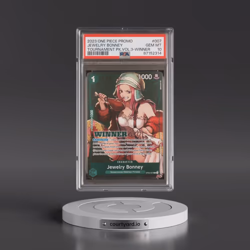 2023 One Piece Promos #007 Jewelry Bonney - Tournament Pack Vol.3-Winner (PSA 10 GEM MINT)