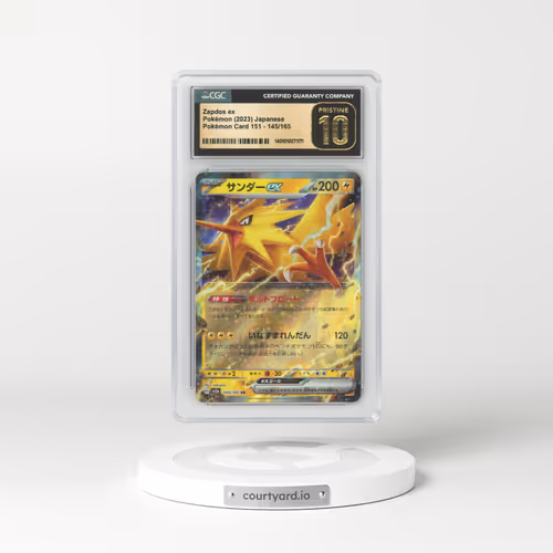 2023 Pokémon Card 151 #145/165 Zapdos ex (CGC 10 PRISTINE)