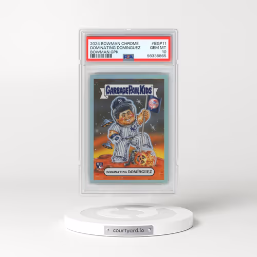 2024 Bowman Chrome Bowman Garbage Pail Kids #BGP11 Jasson Dominguez Dominating Dominguez (PSA 10 GEM MINT)