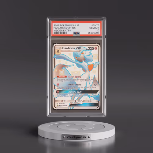 2019 Pokémon Sun & Moon Hidden Fates #SV75 Gardevoir GX - Holo Full Art (PSA 10 GEM MINT)