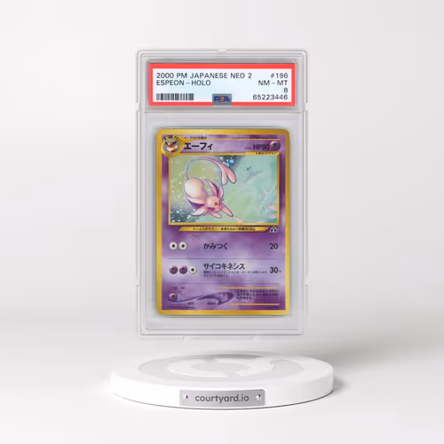 2000 Pokémon Neo 2 #196 Espeon - Holo (PSA 8 NM-MT)