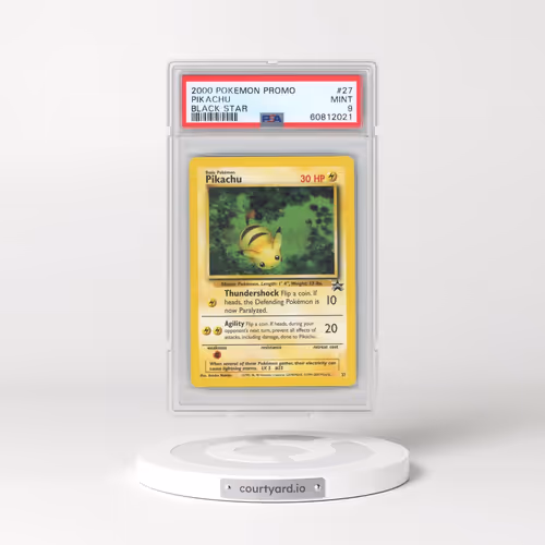 2000 Pokémon Promo Black Star #27 Pikachu (PSA 9 MINT)