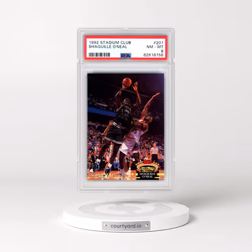 1992 Stadium Club #201 Shaquille O'Neal (PSA 8 NM-MT)