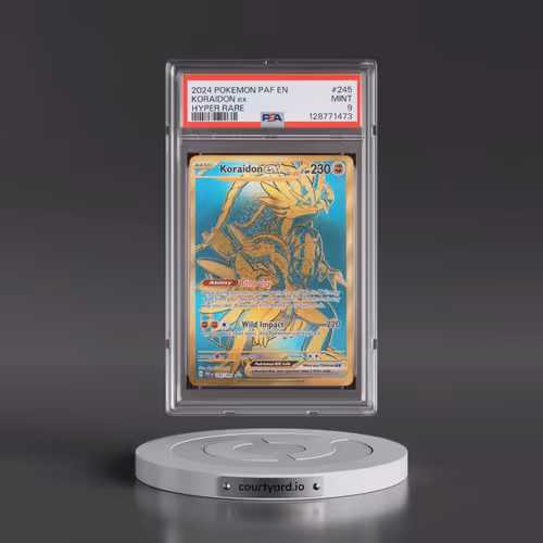 2024 Pokémon Paf EN-Paldean Fates #245 Koraidon EX - Holo Hyper Rare (PSA 9 MINT)