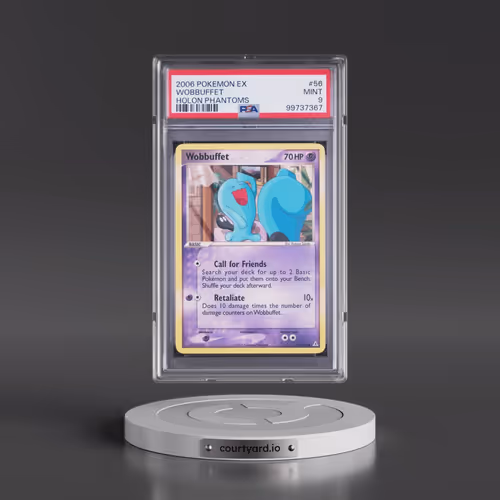 2006 Pokémon EX Holon Phantoms #56 Wobbuffet (PSA 9 MINT)
