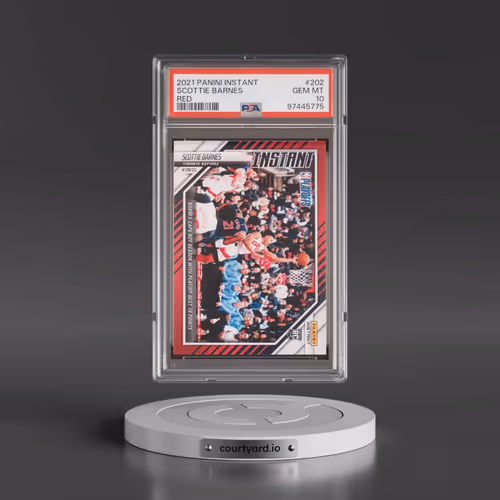 2021 Panini Instant #202 Scottie Barnes - Red (PSA 10 GEM MINT)