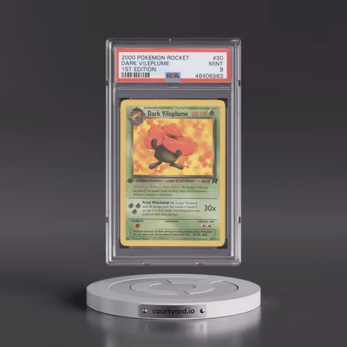 2000 Pokémon Rocket #30 Dark Vileplume - 1st Edition (PSA 9 MINT)