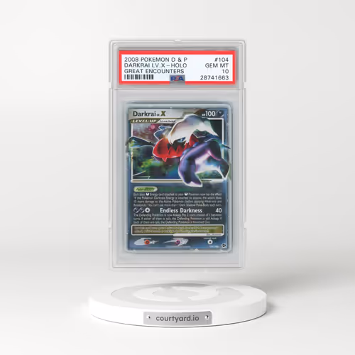 2008 Pokémon Diamond & Pearl Great Encounters #104 Darkrai LV.X - Holo (PSA 10 GEM MINT)