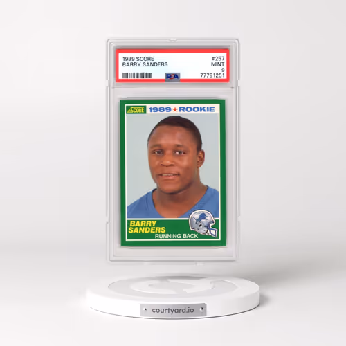 1989 Score #257 Barry Sanders (PSA 9 MINT)