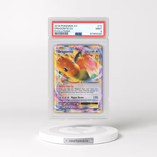 2016 Pokémon XY Evolutions #72 Dragonite EX - Holo (PSA 9 MINT)