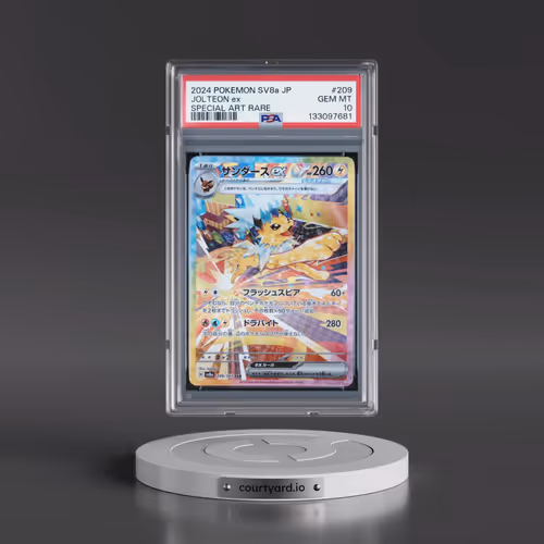 2024 Pokémon Sv8a-Terastal Fest EX #209 Jolteon EX - Holo Special Art Rare (PSA 10 GEM MINT)