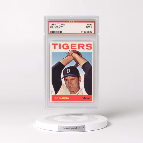 1964 Topps #491 Ed Rakow (PSA 7 NM)