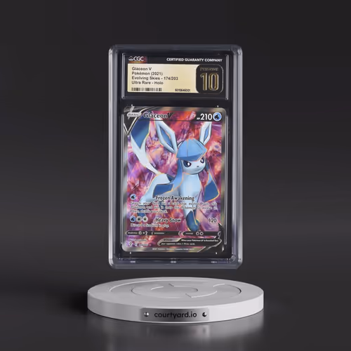 2021 Evolving Skies #174/203 Glaceon V - Ultra Rare Holo (CGC 10 PRISTINE)